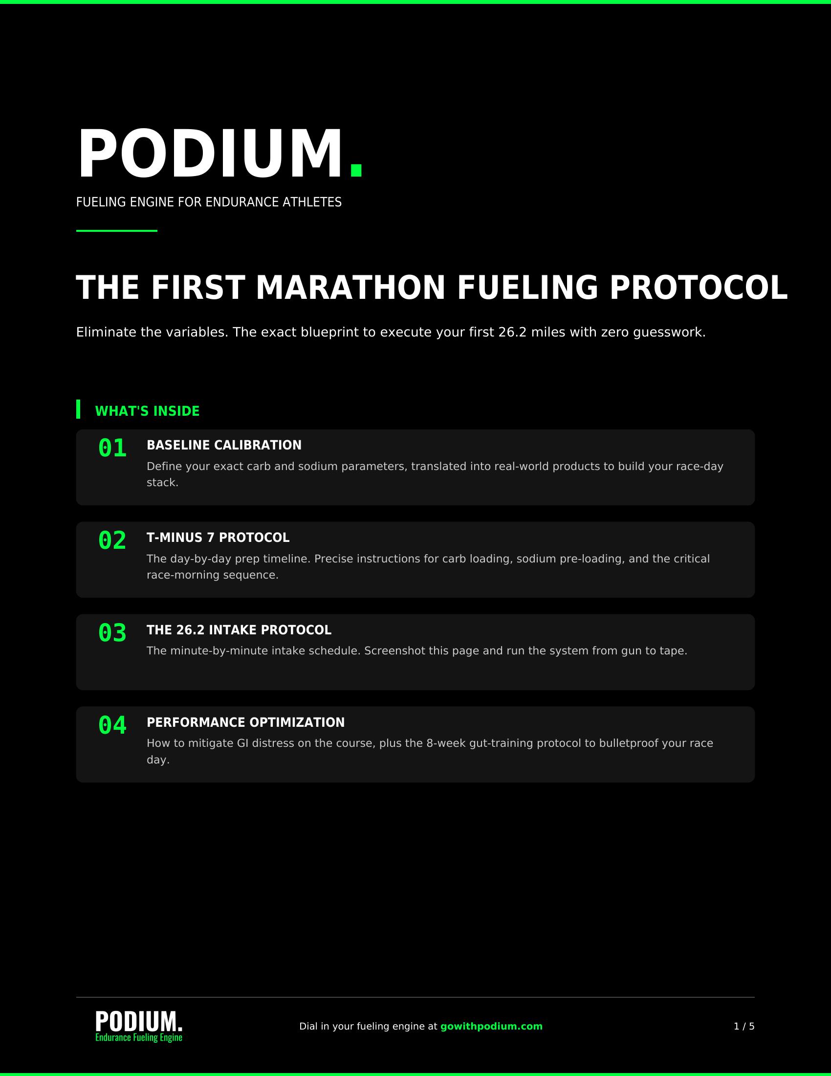 The First Marathon Fueling Protocol preview